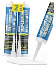 Self Leveling RV Roof Sealant Packs, Lap Sealant White for Camper Repair, RV 2