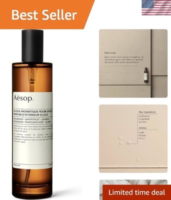 Room Spray Fresh Citrus Woody Scent Eco  3 4 oz