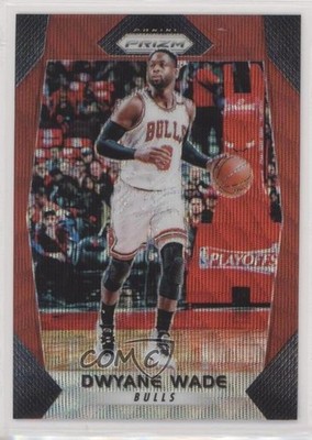 2017-18 Panini Prizm Ruby Wave Prizm Dwyane Wade #241 HOF l8x
