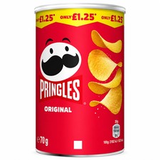 Pringles Original Crisps Can 70g PMP - from Giant Bradley's Sweet Shop
