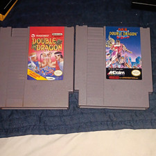 Tradewest Double Dragon + Double Dragon II Cartridge Lot Nintendo NES