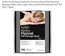 Premium Flannel Flat Sheet for Massage Tables, Ultra-Light, Stain and Wrinkle...