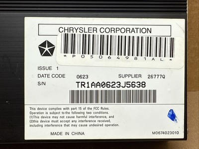 2011-2014 Dodge Charger Chrysler 300 Journey Audio Amplifier OEM
