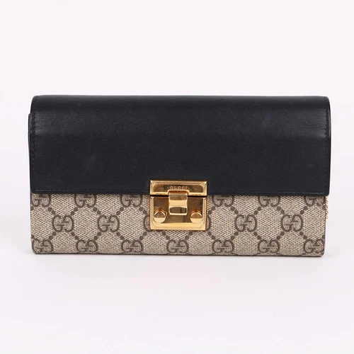 Gucci GG Supreme Cadenas Long Portefeuille Chaîne Sac 453506 120070553