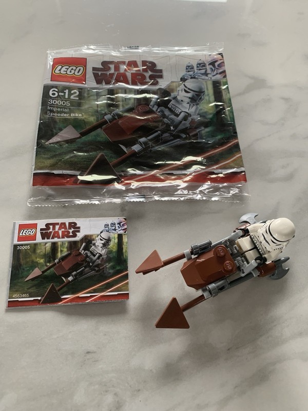 LEGO Star Wars 30005 Imperial Speeder Bike Complete With Instructions Vgc