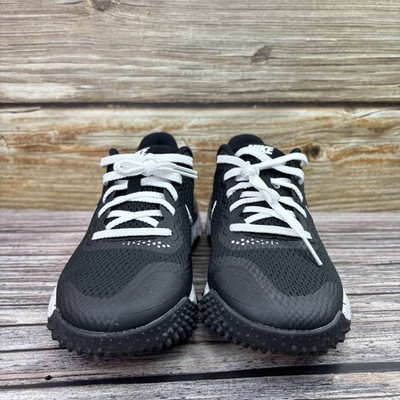 Mens 5/WMNS 6.5 Nike Alpha Huarache Elite 3 Turf Baseball Black