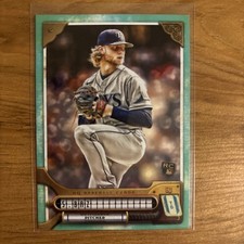 2022 Topps Gypsy Queen SHANE BAZ #91 Tampa Bay Rays Turquoise Rookie #/199
