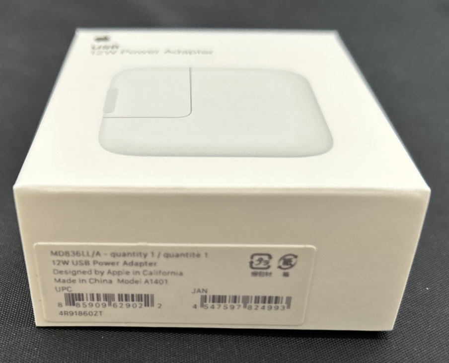 Genuine Apple A1401 12W USB Power Adapter Charger Block MD836LL/A — New ...
