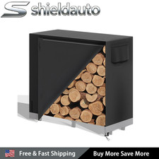 4Feet Firewood Log Rack Cover Heavy Duty Outdoor Waterproof Dust Sun Protector