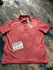 NWT Tommy Bahama Delray Frond Polo Island Zone Light Red Golf Polo Men  s Sz M