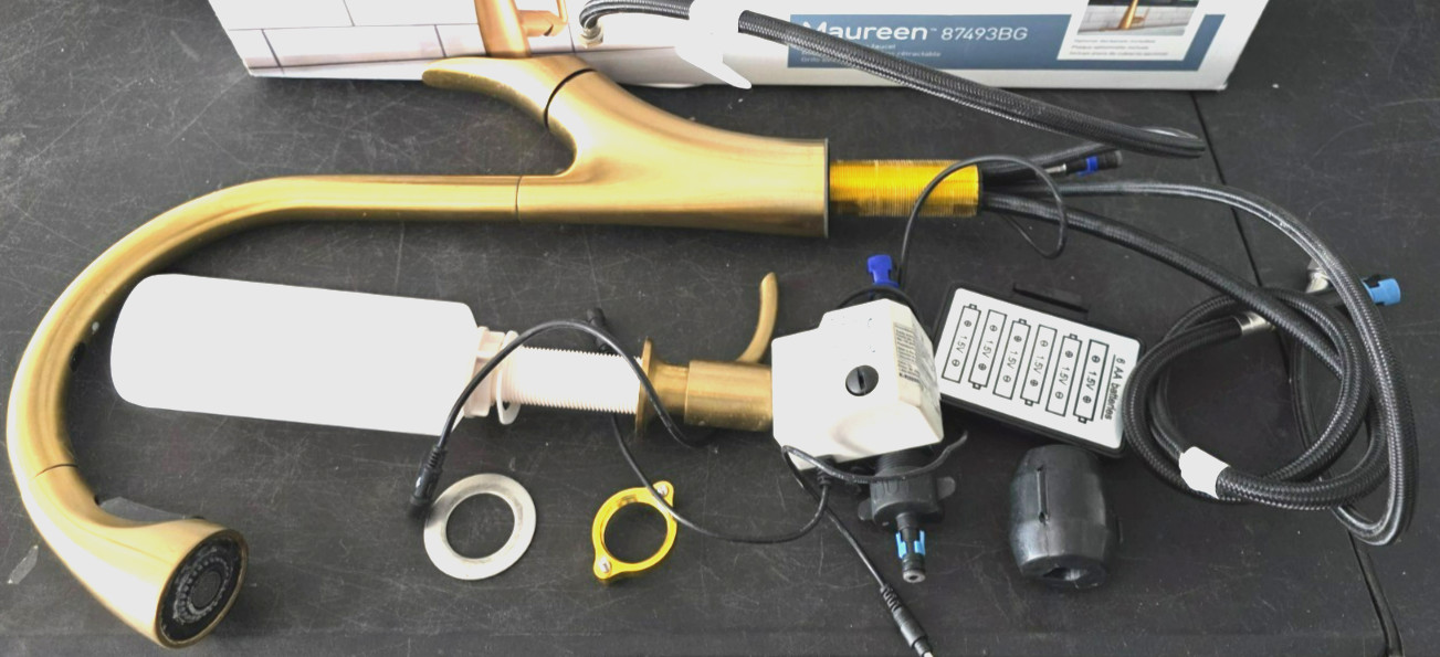 Kohler Lir Pull-down Kitchen Faucet Touchless - Gold - 1741516 - R33449-CP *READ