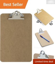 Durable Memo Clipboard 6x9 Inches, Made of 100 Recycled Wood - Elegant Design
