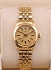 Ladies Rolex Oyster Perpetual 18k Yellow Gold 6718 24mm Service papers 2003