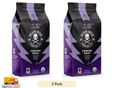 Death Wish Coffee, Organic and Fair Trade, Espresso Roast, Ground Coffee, 9oz