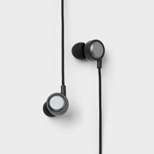heyday Wired In-Ear Headphones USB-C Connector Built-In Mic Black