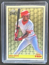 2026 Leaf Metal Baseball Eric Davis 1950 Super Prismatic Gold Silver #1/1