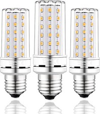 3 x E27 LED Corn Bulbs, 12w Candelabra LED Bulb 5000k LED