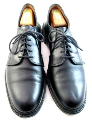 Allen Edmonds Leeds 2.0 Plain-toe Blucher Dress Shoe Black Leather Size 9 B Allen Edmonds Black Leather Leeds Plain Toe Blucher Shoes 9  main image 4