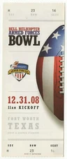 2008 ARMED FORCES BOWL ticket HOUSTON COUGARS Air Force Falcons CASE KEENUM