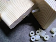 5 SETS of 3 Piece Snap Dowel KD Fastener for Cabinet  Fixture  Jig Assembly