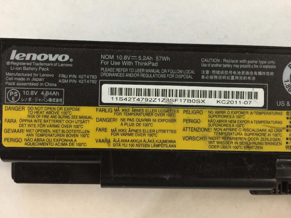 OEM Lenovo ThinkPad L420 L510 L520 L412 SL510 T410 T510 T520 W510