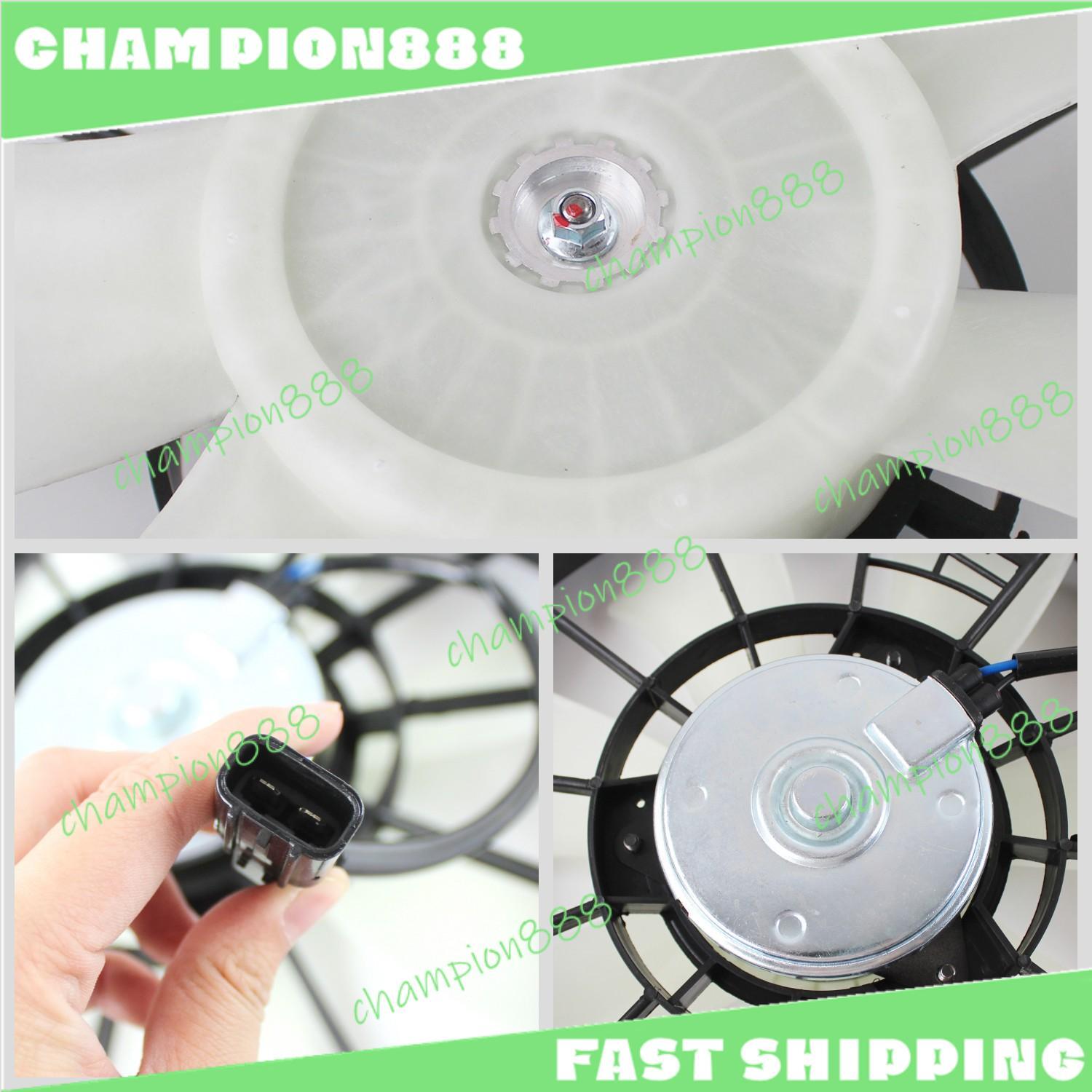 Pair Radiator AC Condenser Cooling Fan for Honda Accord Crosstour Acura