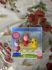PEPPA PIG-Bath Squirtees -Peppa Pig, Suzy Sheep Quack, Ages 18 Mos.New Sealed