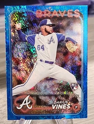 Darius Vines 2024 Topps Series 2 Blue Foil /999 Rookie #493 Atlanta Braves RC