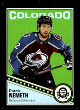 2019-20 O-Pee-Chee #277 Patrik Nemeth Colorado Avalanche Retro Black Border Card