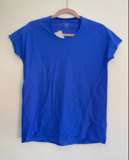 Sweaty Betty Taper Run Tee Mesh Running Top in Ultra Blue Size XS $90 - NEW