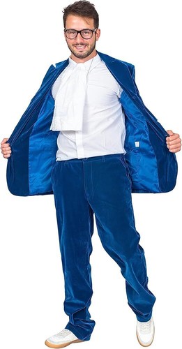 Adult Unisex 1960s Groovy British Spy Movie Character Halloween Cosplay Costume - Picture 5 of 12