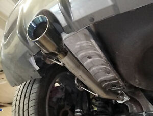 Rear Silencer Delete Pipe For Nissan Juke Nismo Rs 2wd 4 Slash Black Chrome Ebay