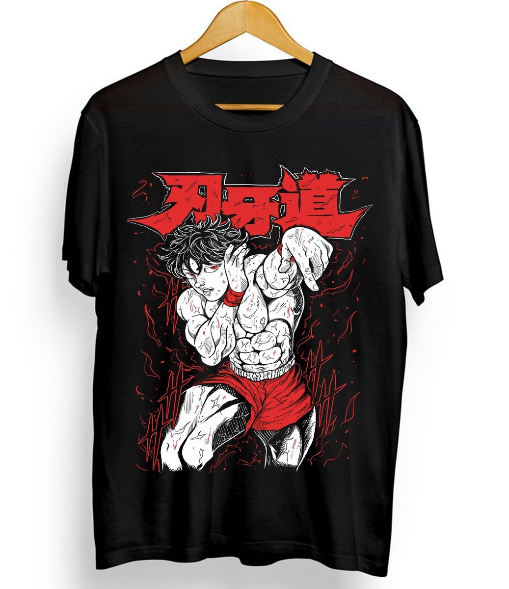 Baki the Grappler T-Shirt Gym And Fitness Yujiro Hanma Baki Anime