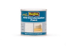 Rustins Quick Dry Anti-Condensation Paint kitchen/bathrooms matt white 250/500ml