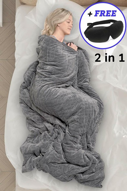 Grey Sleepforce 20Lb Weighted Blanket | eBay