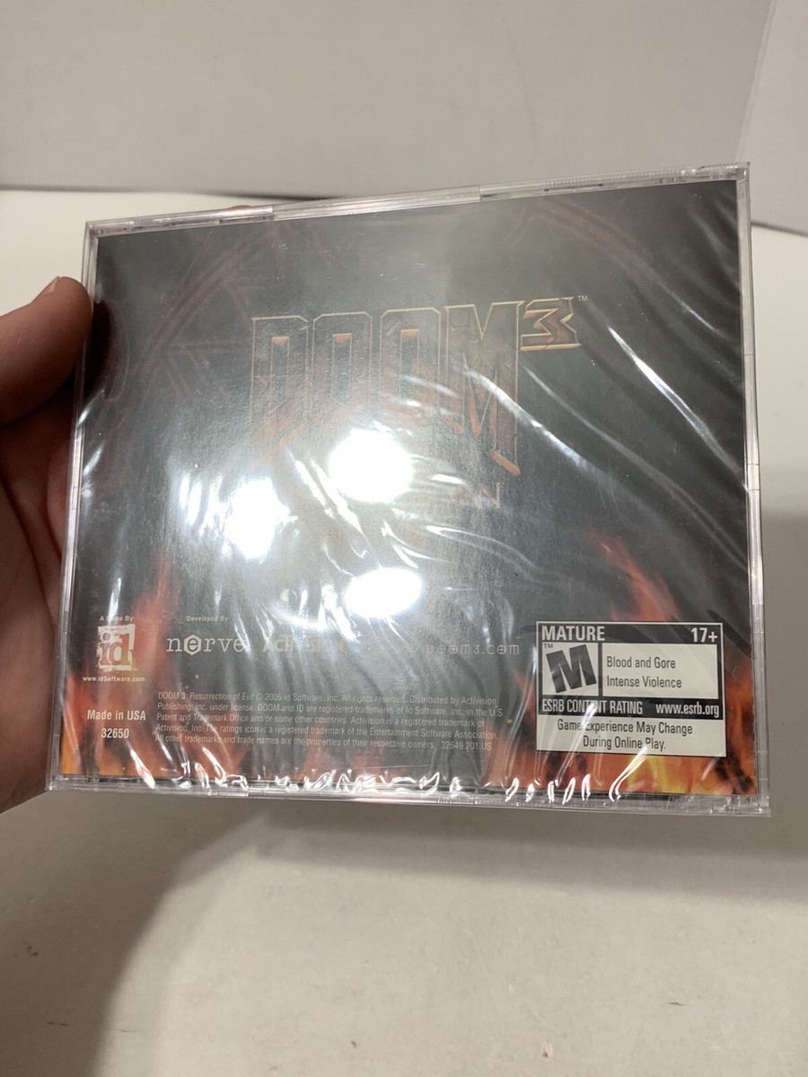 DOOM 3 Expansion Pack Resurrection of Evil PC Computer Game Big