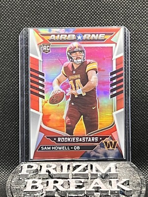 2022 Panini Rookies & Stars Sam Howell RC Rookie Red Prizm # d/99 Commanders   