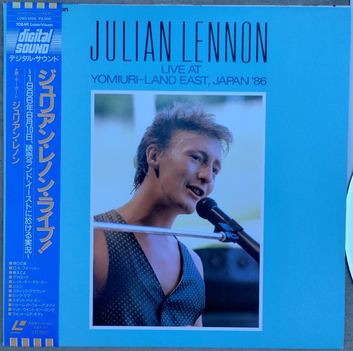 JULIAN LENNON Laserdisc Live@ Yomiuri Land East JAPAN LD OBI 