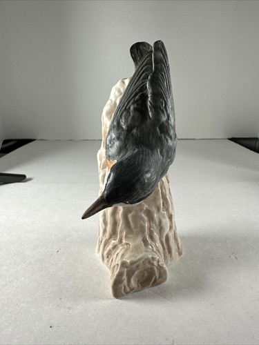 1967 Goebel CV84 Nuthatch Bird Figurine Matt Finish West Germany Orange Gray - Picture 2 of 6
