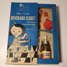 Dolly's Own Hot  Cold Beverage Closet 1950's Toy New Old Stock
