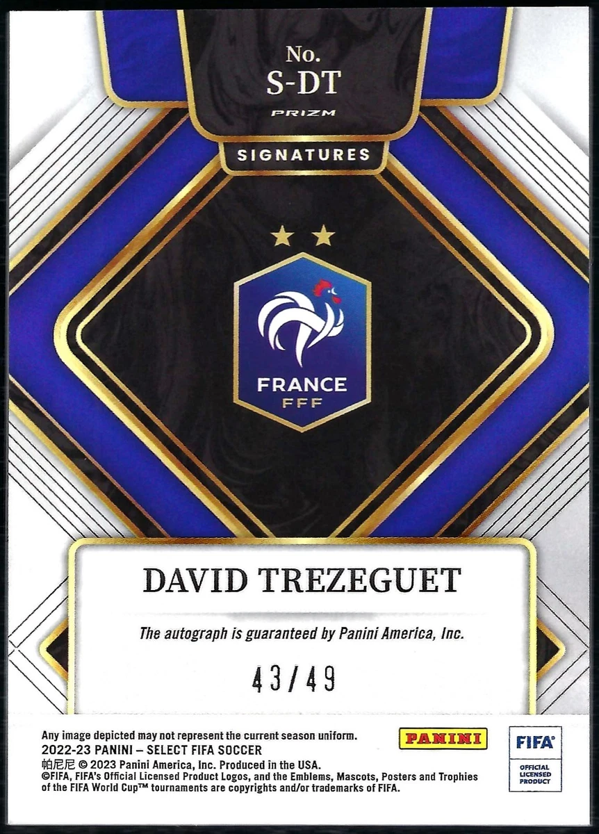 David Trezeguet Panini Select FIFA Auto | tradexautomotive.com