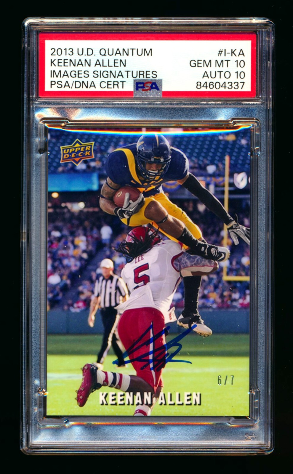 Keenan Allen Upper Deck Quantum #137 Signature Patch