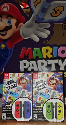  NEW  Nintendo Switch Joy Con Mario Party Limited edition collector item RARE