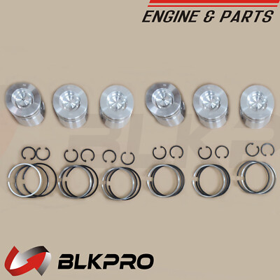 6* Piston and Piston Ring Kit Set STD For 5.9L Cummins  ISBe 3800781 4B B5.9 6B