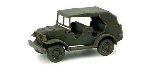 Dodge Jeep 3/4 toneladas escala HO WC-56 - Herpa Minitanks #743372 | Zustand: New