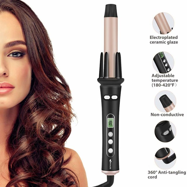 Jacqueline Rolling Style Curling Iron 360 Degree Rotating Smart