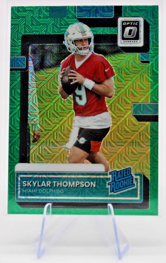 2022 Donruss Optic Skylar Thompson RC Green Mojo Preview #P-375 NM/MT MIAMI