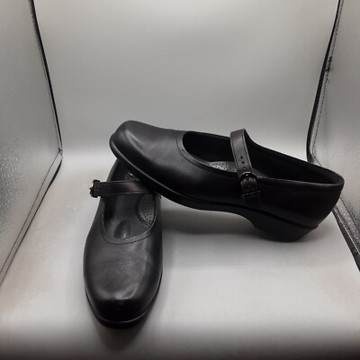 SAS Maria Mary Jane Women's Black Leather A50