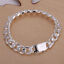 thumbnail 12  - Fashion 925 Silver Curb Chain Bracelet Bangle Charm Women Men Party Jewelry Gift