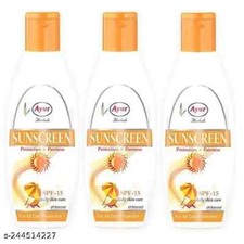 SUN CARE SUN SCREEN LOTION SPF 15 100ml X Pack Of 3 300ml for Skin Protection